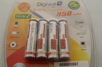 Baterias recarregaveis 950mha AAA