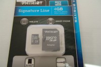 Cartão de memoria 4 Gigas Patriot Micro com leitor 